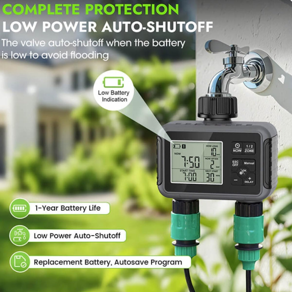 Mrorea Wide-Coverage Adjustable Oscillating Lawn Sprinkler