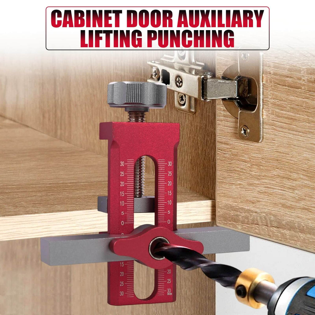 Mrorea cabinet door mounting jig for one-person hinge alignment image 6