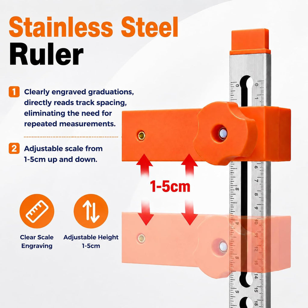 Cabinet installation jig for compatible drawer rails