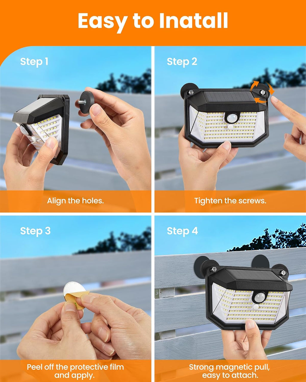Mrorea Magnetic RV Solar Lights