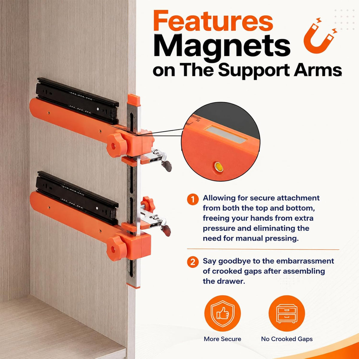 Mrorea magnetic woodworking bracket application