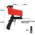 Mrorea Portable 90 PSI Pneumatic Sandblaster Gun Kit
