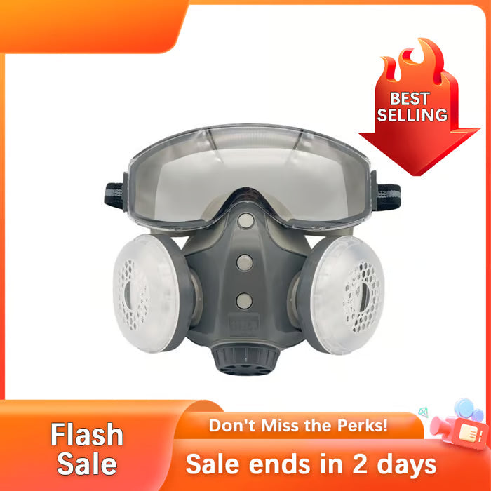 Mrorea Dust-Proof Integrated Respirator Mask – Adjustable Comfortable Full-Face with Filters