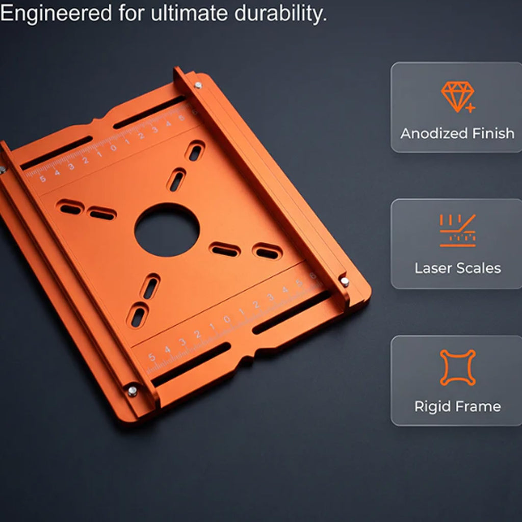 Mrorea Adjustable Aluminum Alloy Router Slotting Bracket