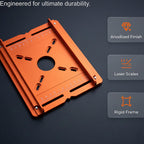 Mrorea Adjustable Aluminum Alloy Router Slotting Bracket