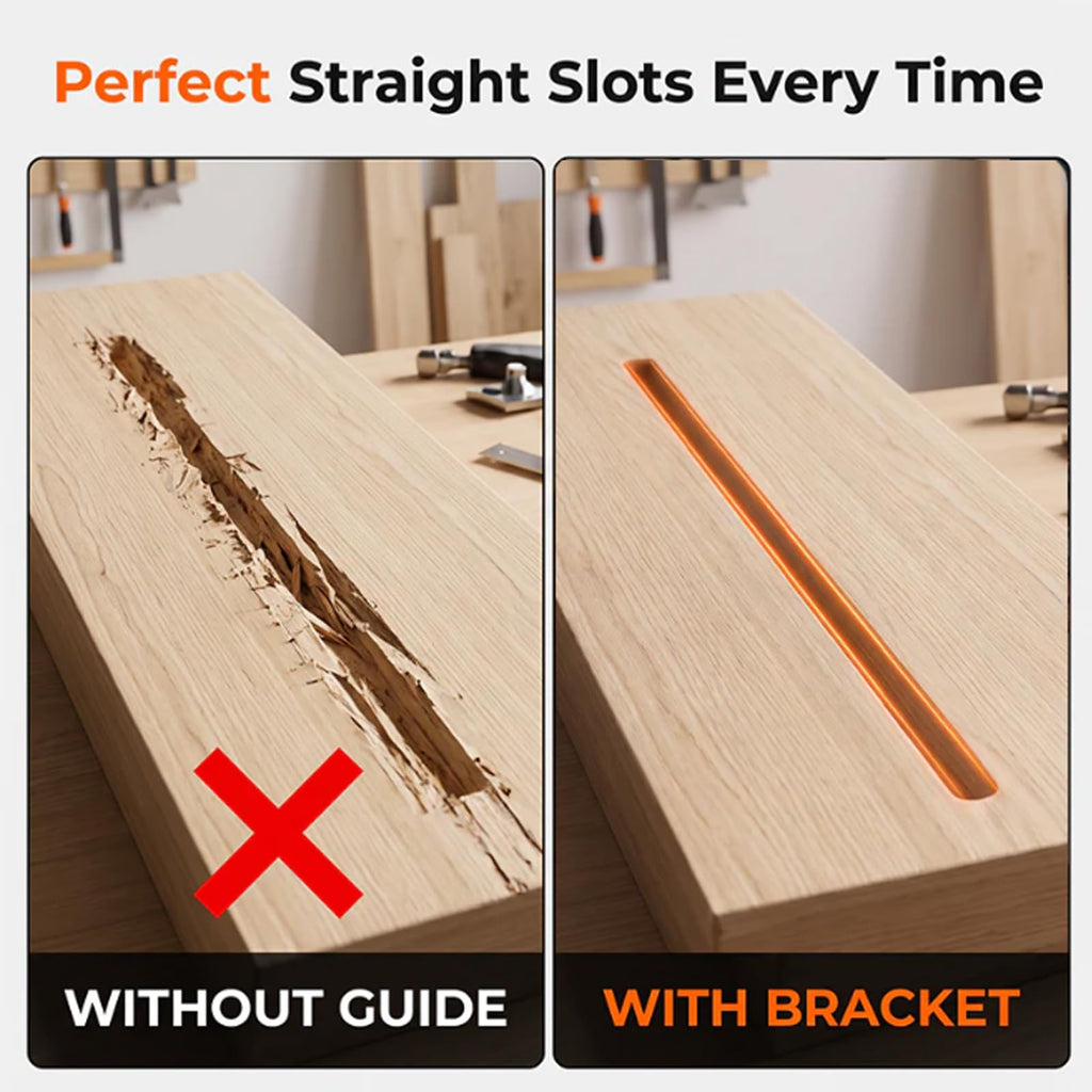 Mrorea Adjustable Aluminum Alloy Router Slotting Bracket