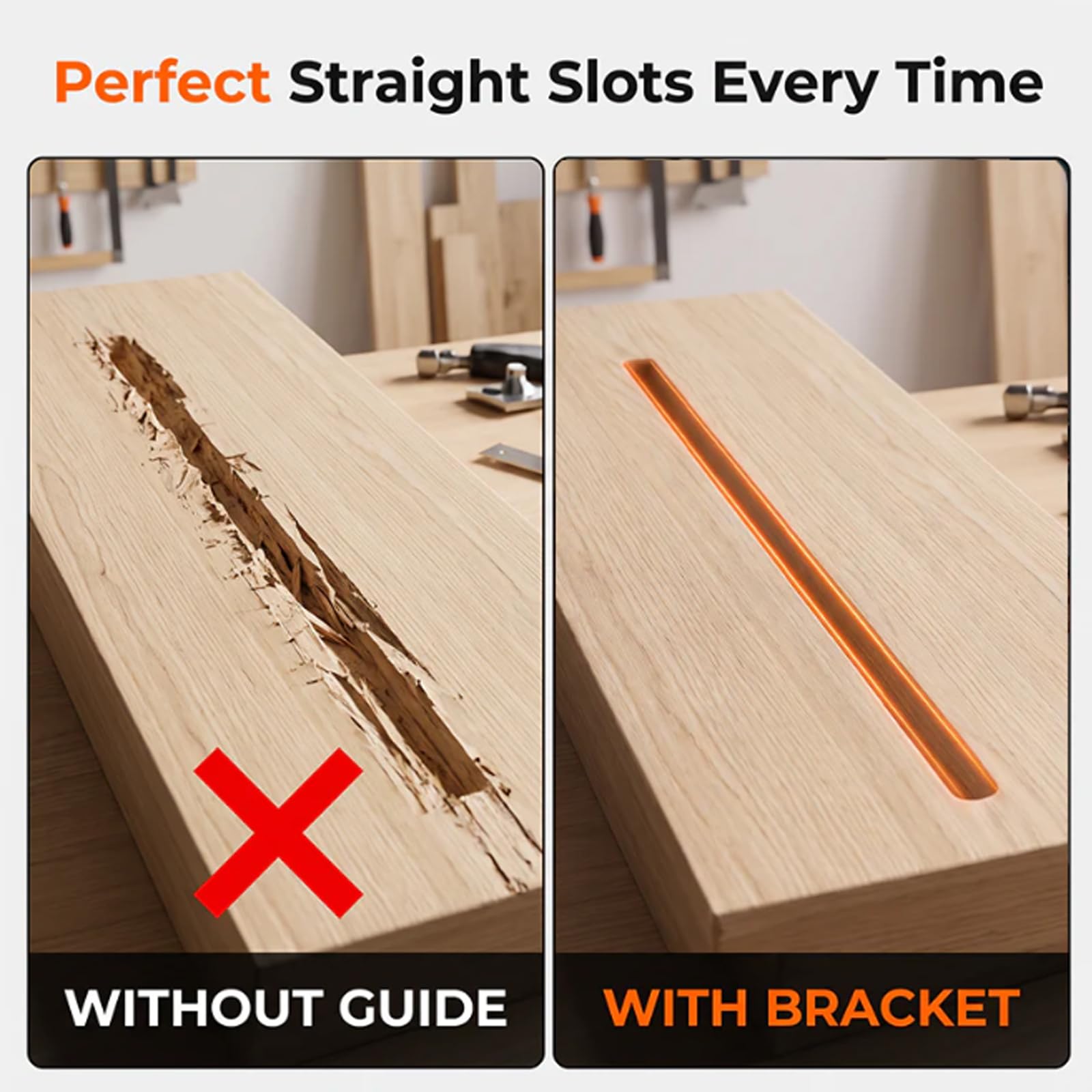 Mrorea Adjustable Aluminum Alloy Router Slotting Bracket