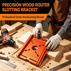 Mrorea Adjustable Aluminum Alloy Router Slotting Bracket