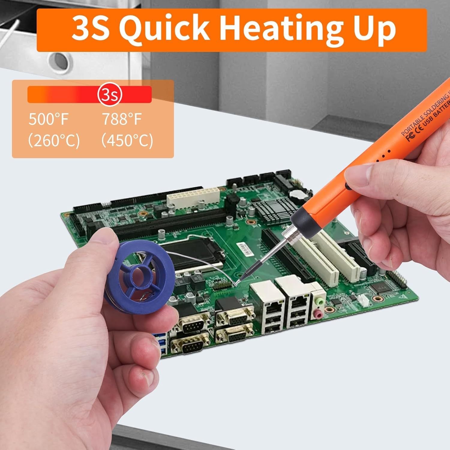 Mrorea USB Rechargeable Digital Soldering Iron Kit