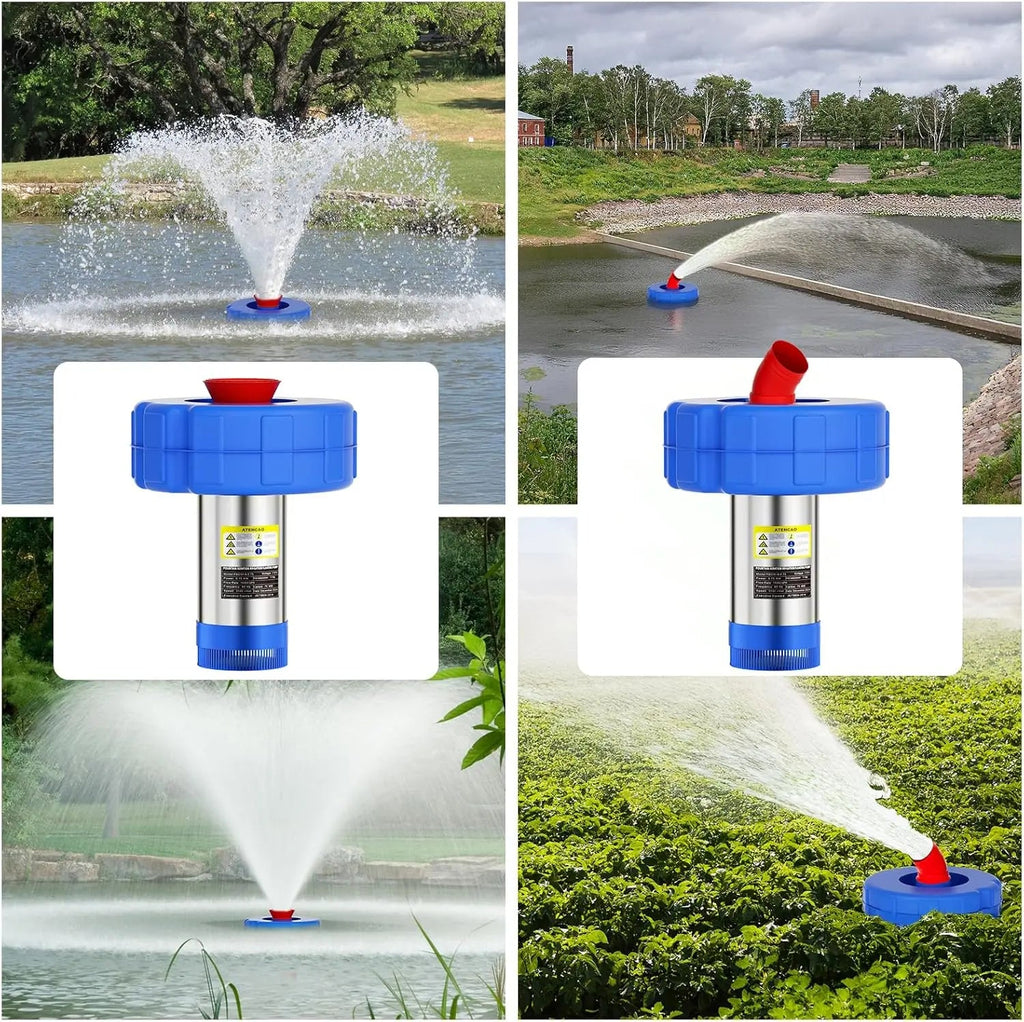 Mrorea Fully Automatic Floating Fountain Aerator
