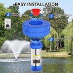 Mrorea Fully Automatic Floating Fountain Aerator