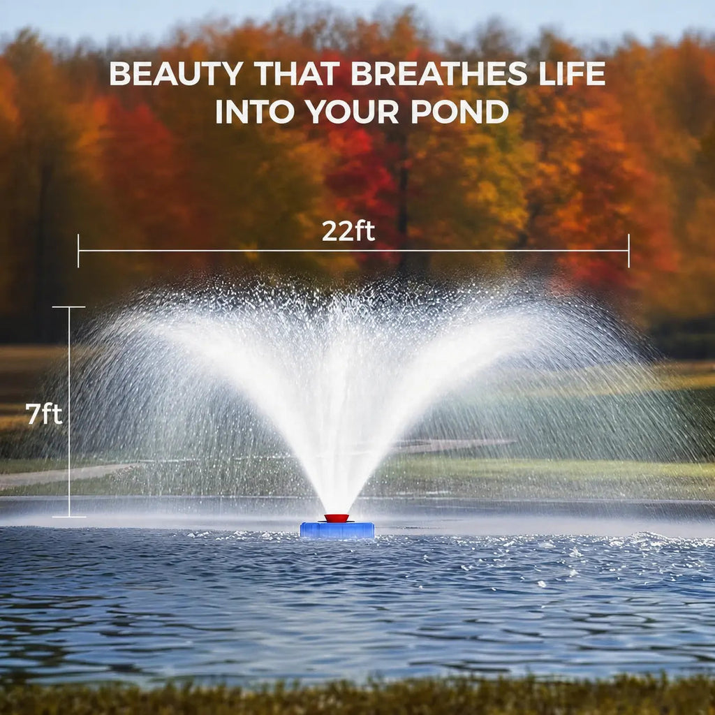 Mrorea Fully Automatic Floating Fountain Aerator