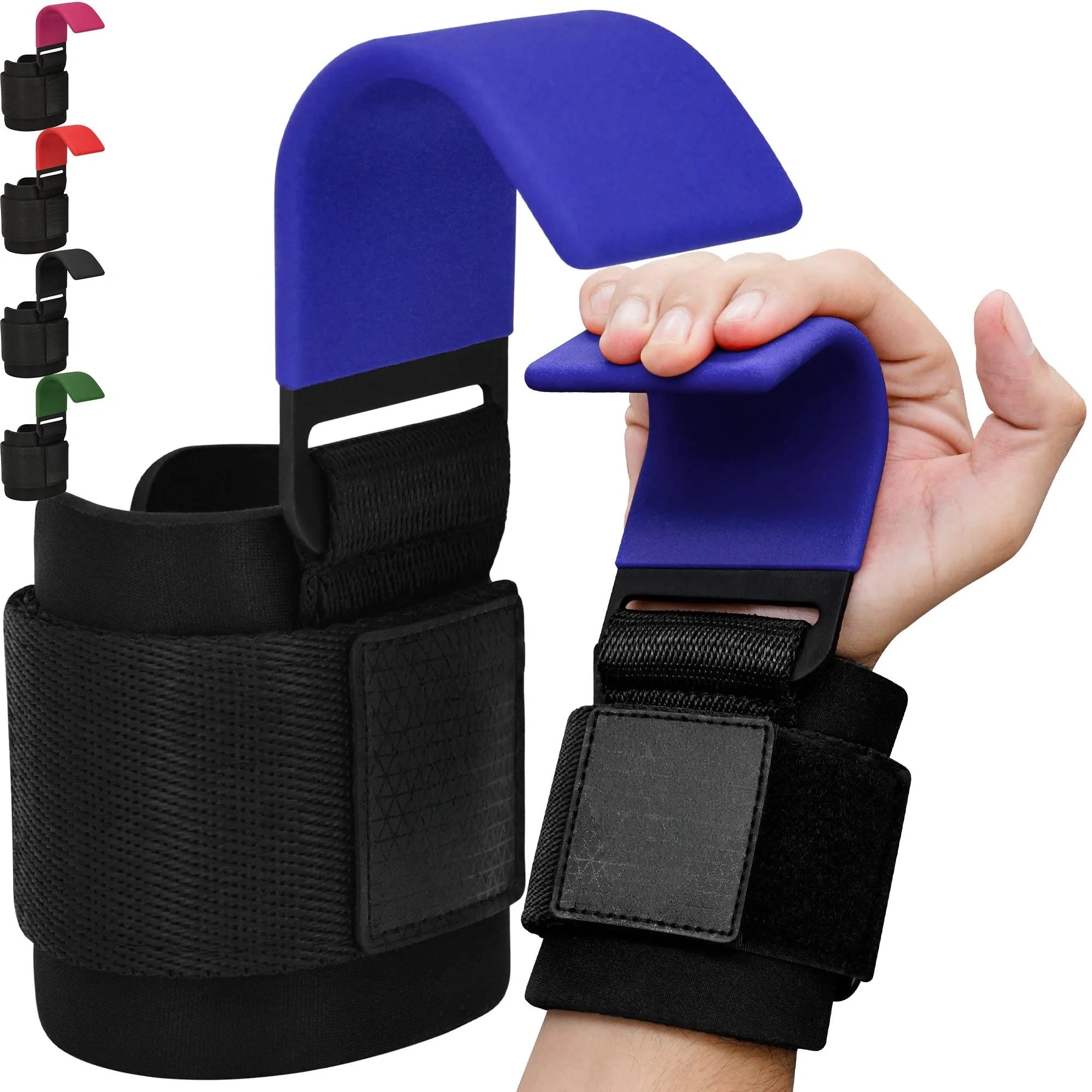 Mrorea Neoprene Wrist-Support Weight Lifting Hooks for fitness workout and wellness routine image 15