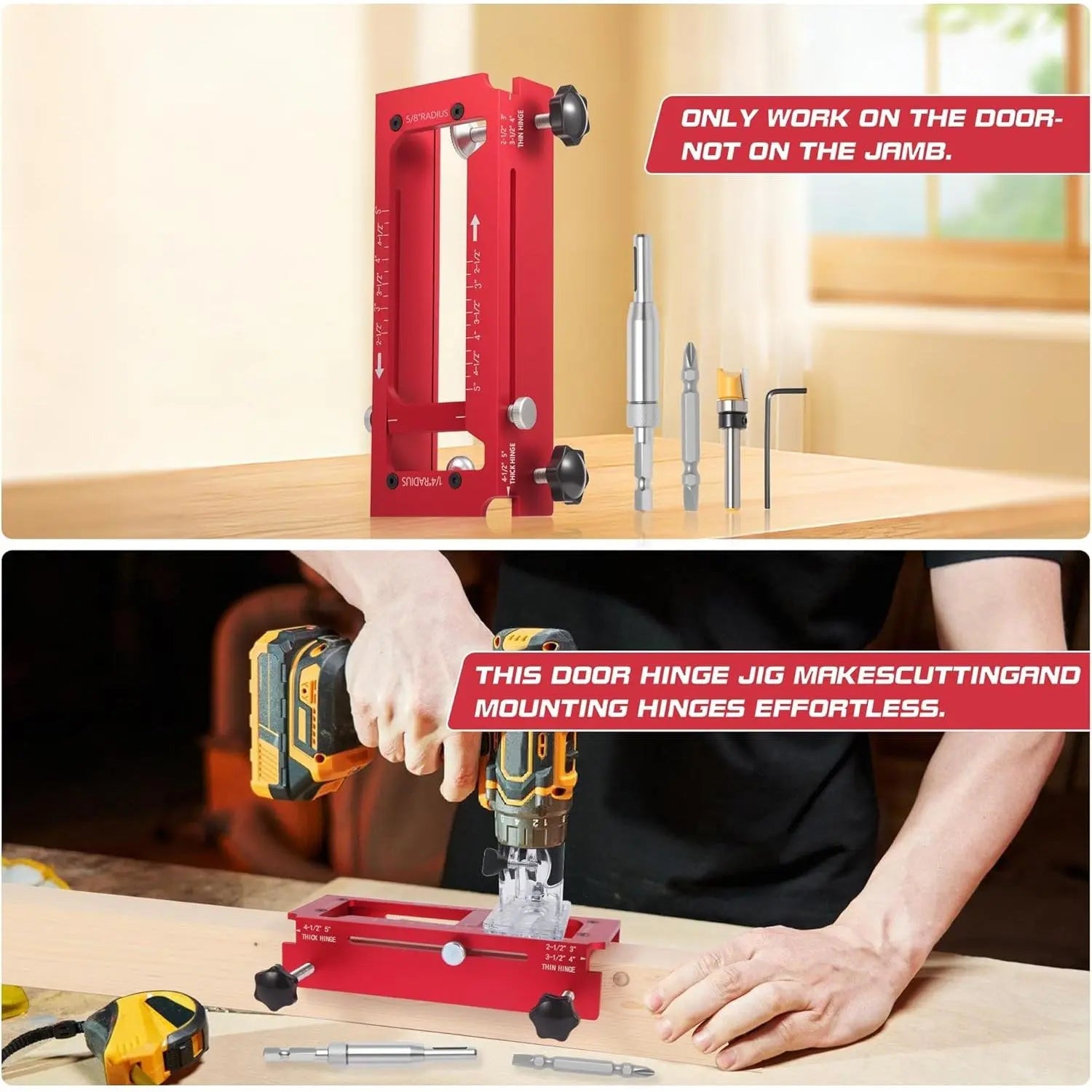 Mrorea Door Hinge Installation Jig Tool