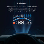 Vjoycar V41 Newest Head Up Display Car OBDII EUOBD 5.5" Windshield Projector HUD Display Shift Reminder Water Temp. RPM KM/H MPH
