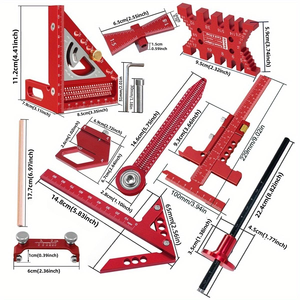 Mrorea Multi-Angle Woodworking Measuring Tool Kit