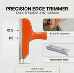 Mrorea woodworking trimmer with R1.5 and R2 finishing grooves