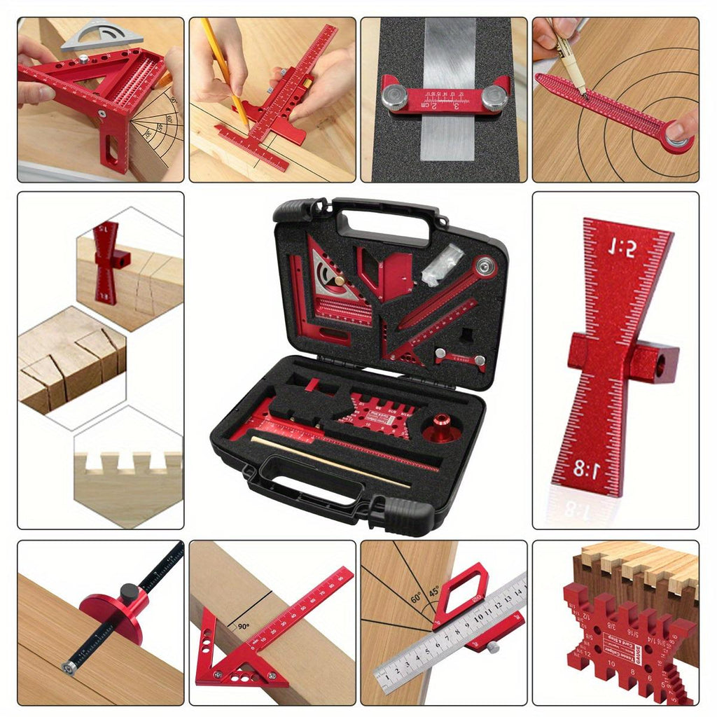 Mrorea Multi-Angle Woodworking Measuring Tool Kit
