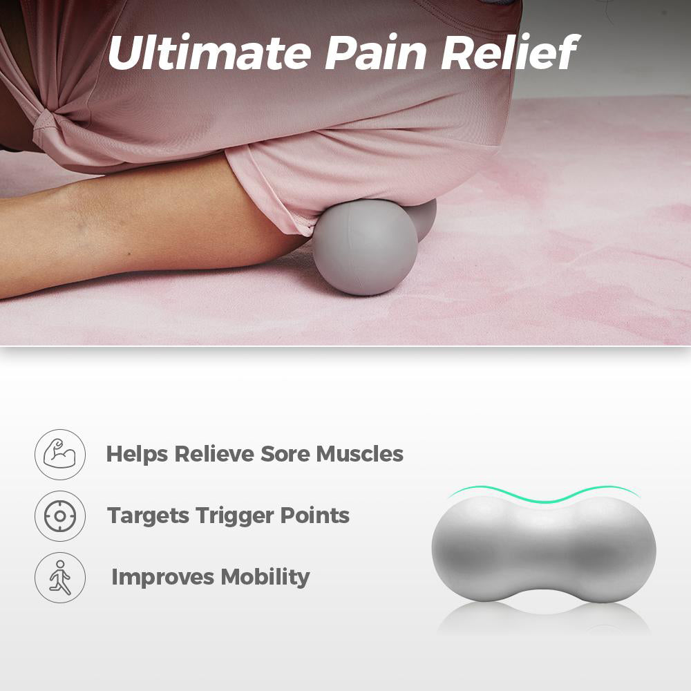 Mrorea Highly-Durable Double Lacrosse Peanut Massage Ball