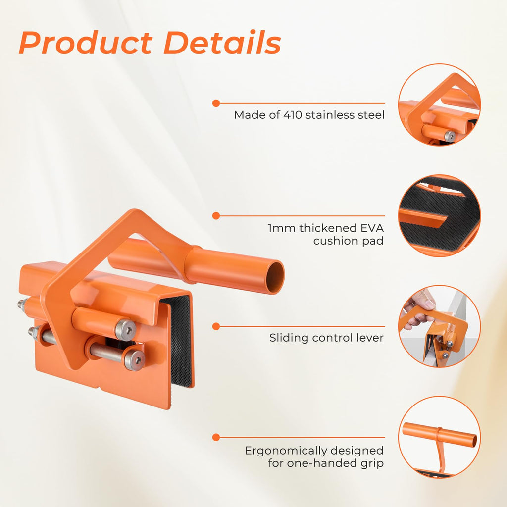 Panel carrier clamp for lifting compatible boards and sheets