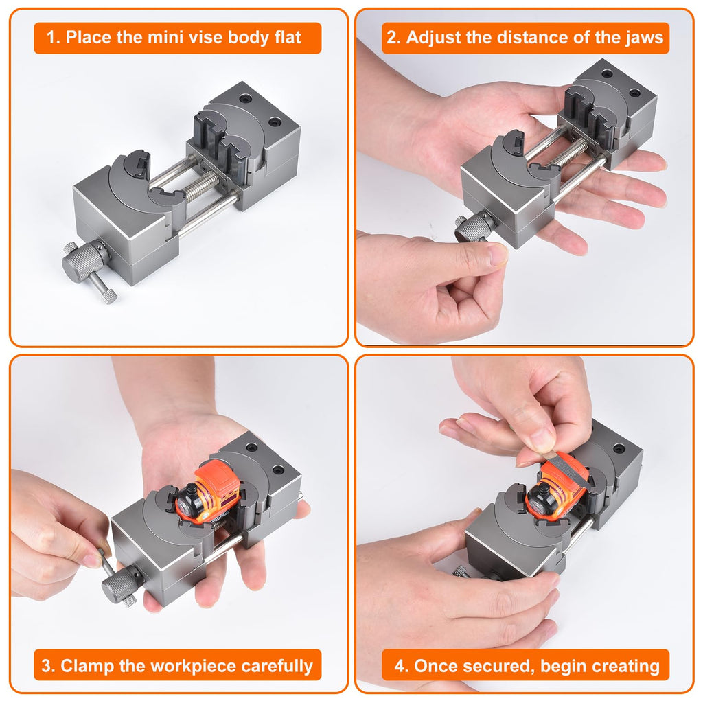 Mrorea Smart Fractal Vise | Self-Adjusting Bench Vise for Irregular Shapes