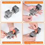 Mrorea Smart Fractal Vise | Self-Adjusting Bench Vise for Irregular Shapes