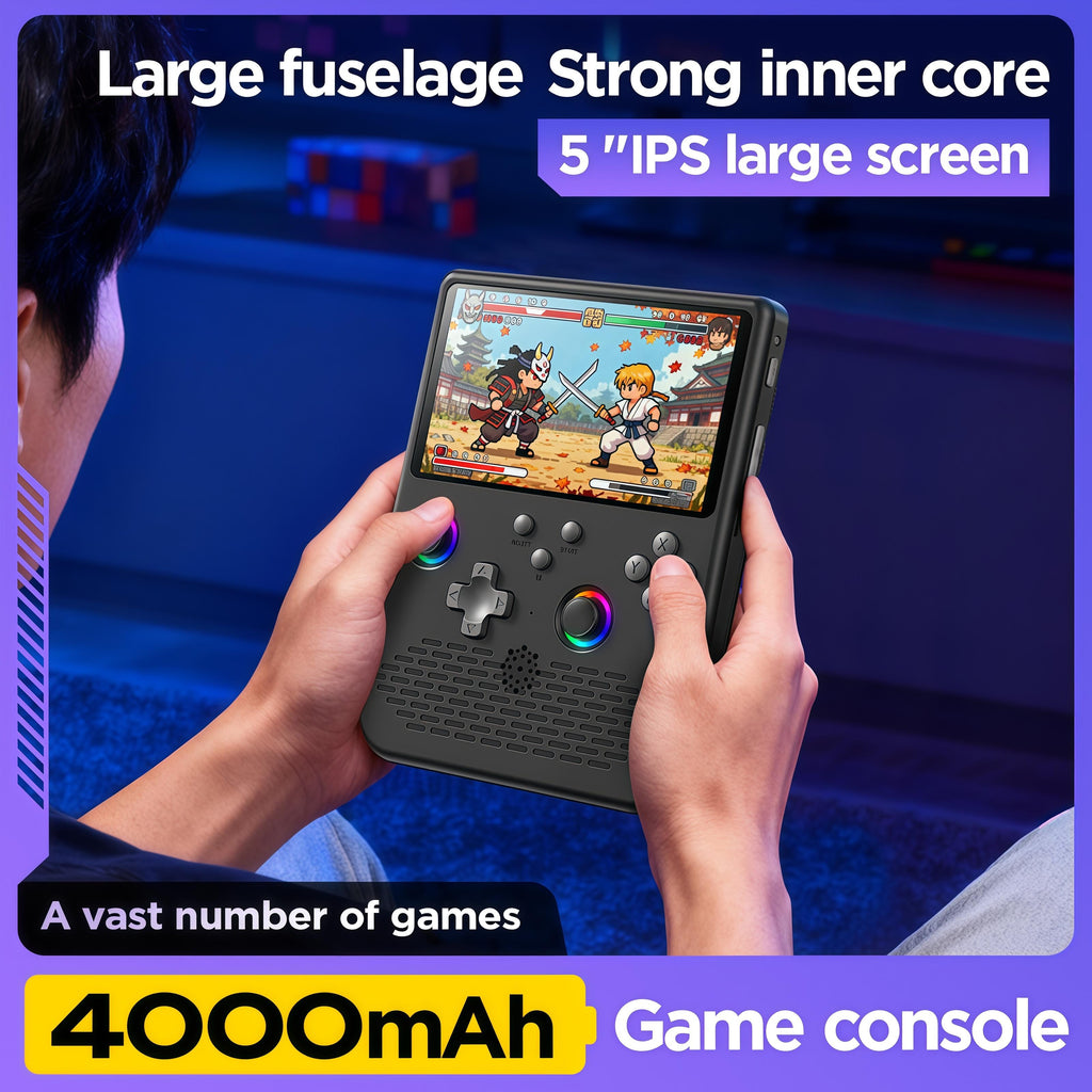 Mrorea 5-Inch Linux System Retro Video Handheld Game Console