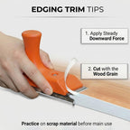 Six inch industrial nylon base for stable edge trimming
