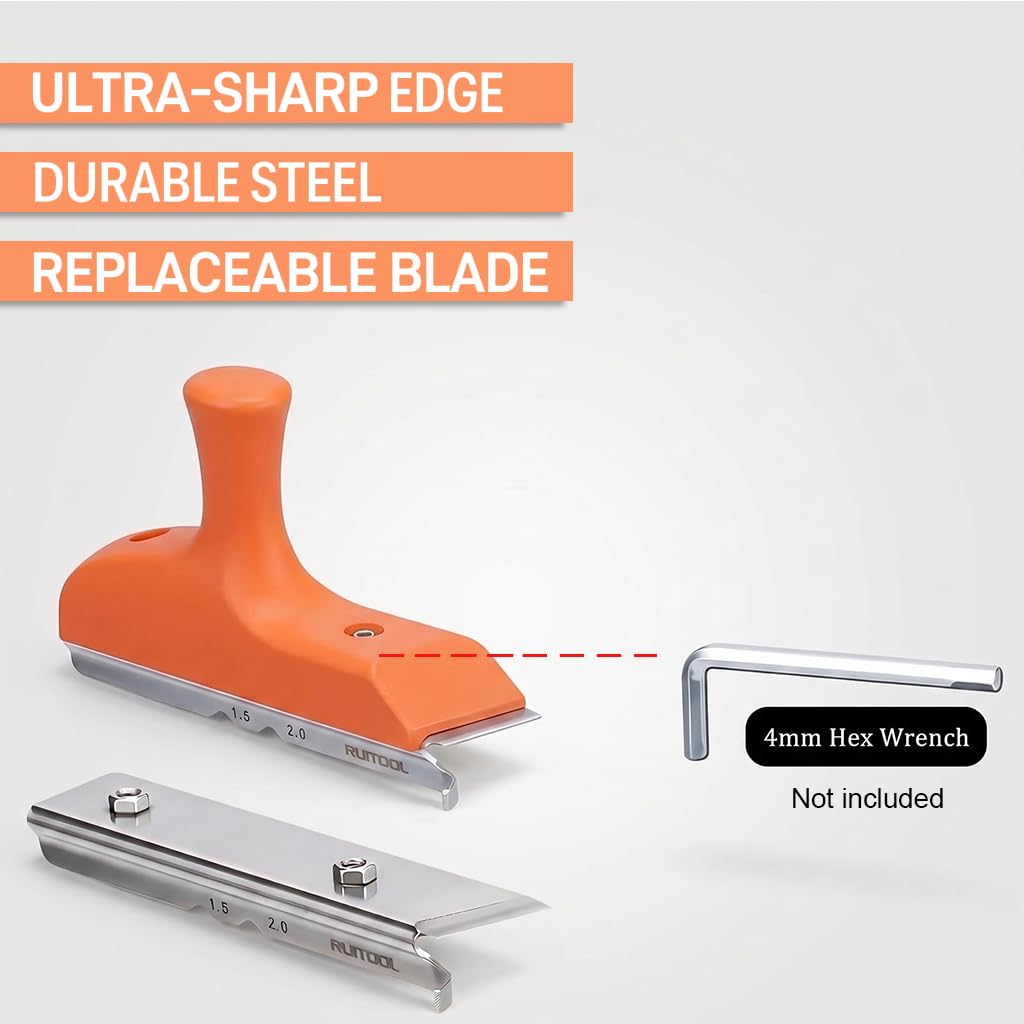 Edge banding trimmer used on a cabinet panel