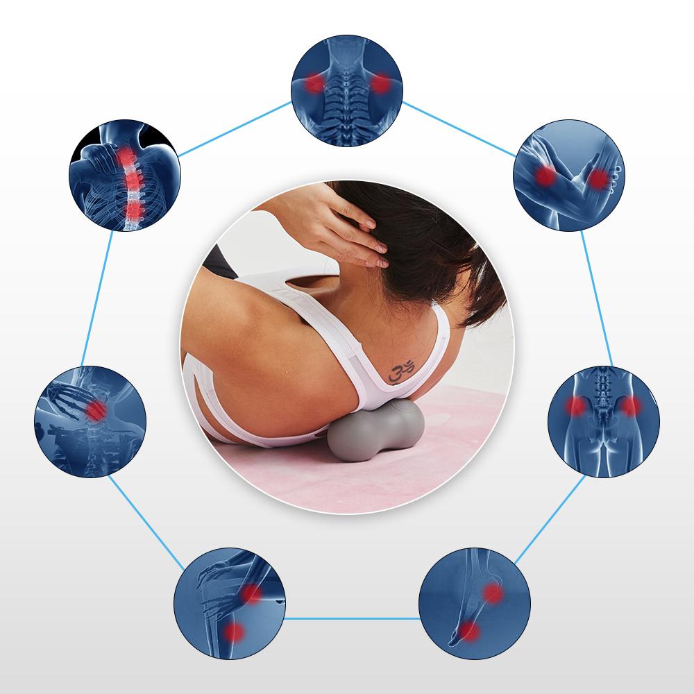 Mrorea Highly-Durable Double Lacrosse Peanut Massage Ball