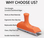 Edge banding finishing tool component detail