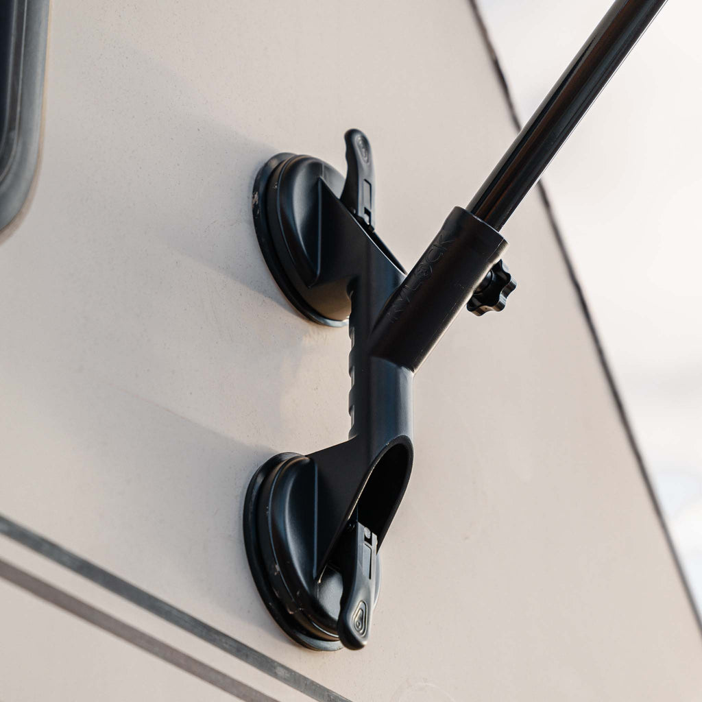 Mrorea Quick-Release RV Flag Pole Holder | No-Drill Suction Cup Mount for RVs, Campers & Trucks
