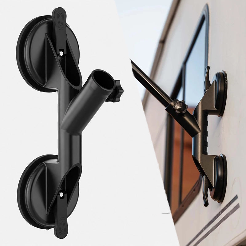 Mrorea Quick-Release RV Flag Pole Holder | No-Drill Suction Cup Mount for RVs, Campers & Trucks