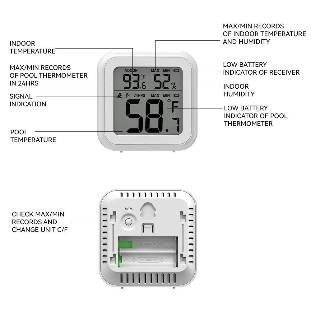 Mrorea Wireless Pool Thermometer