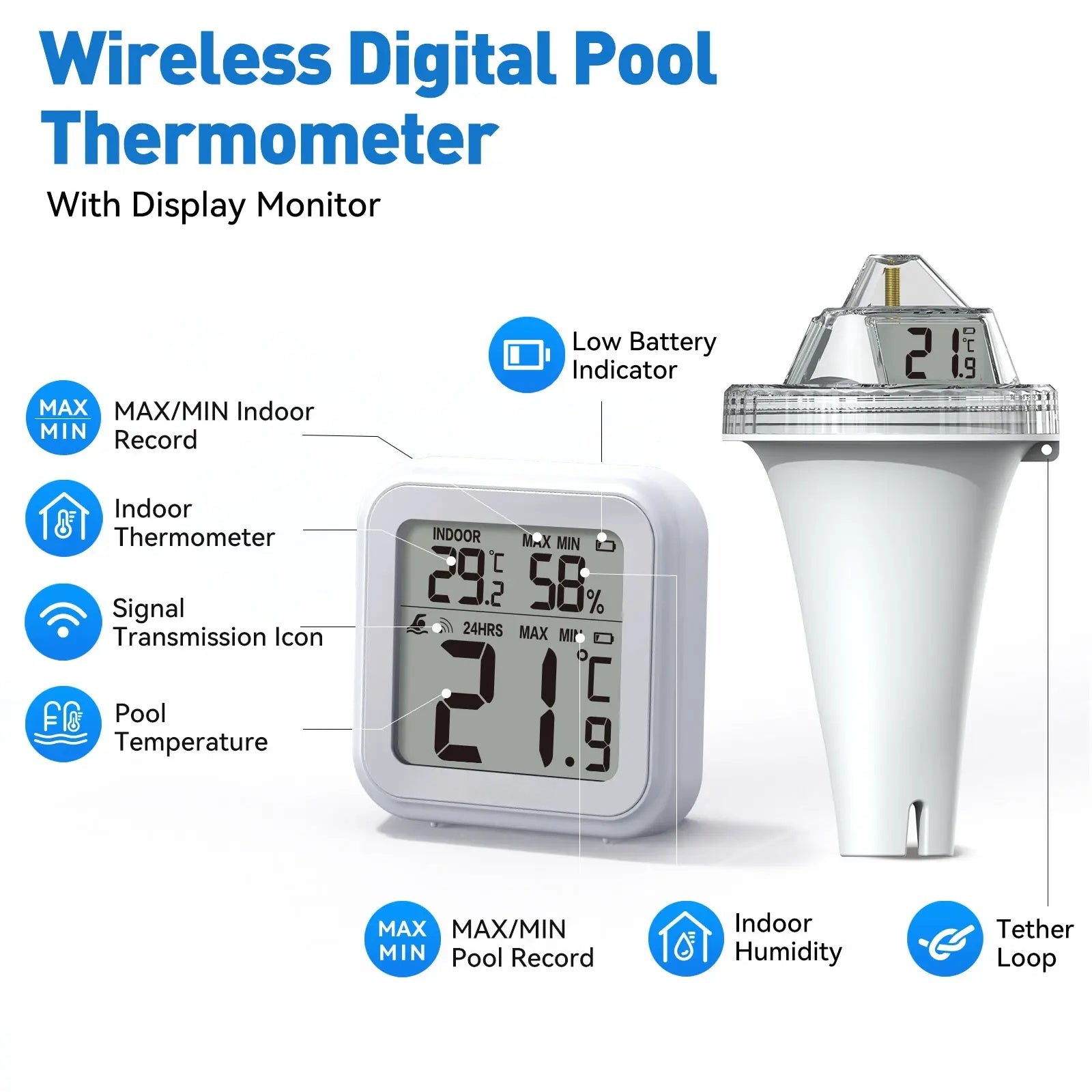 Mrorea Wireless Pool Thermometer