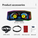 Geyiren P4 HUD - OBD2 Display Smart Digital Speedometer inclinometro 4x4 GPS Water Temp On-board computer Car Head Up Display