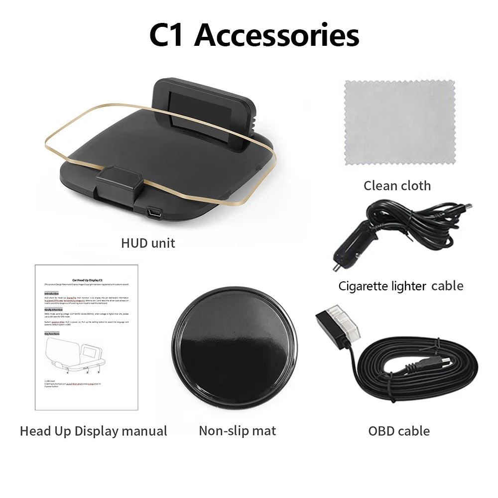 Mrorea car HUD head up display digital speedometer product image 8