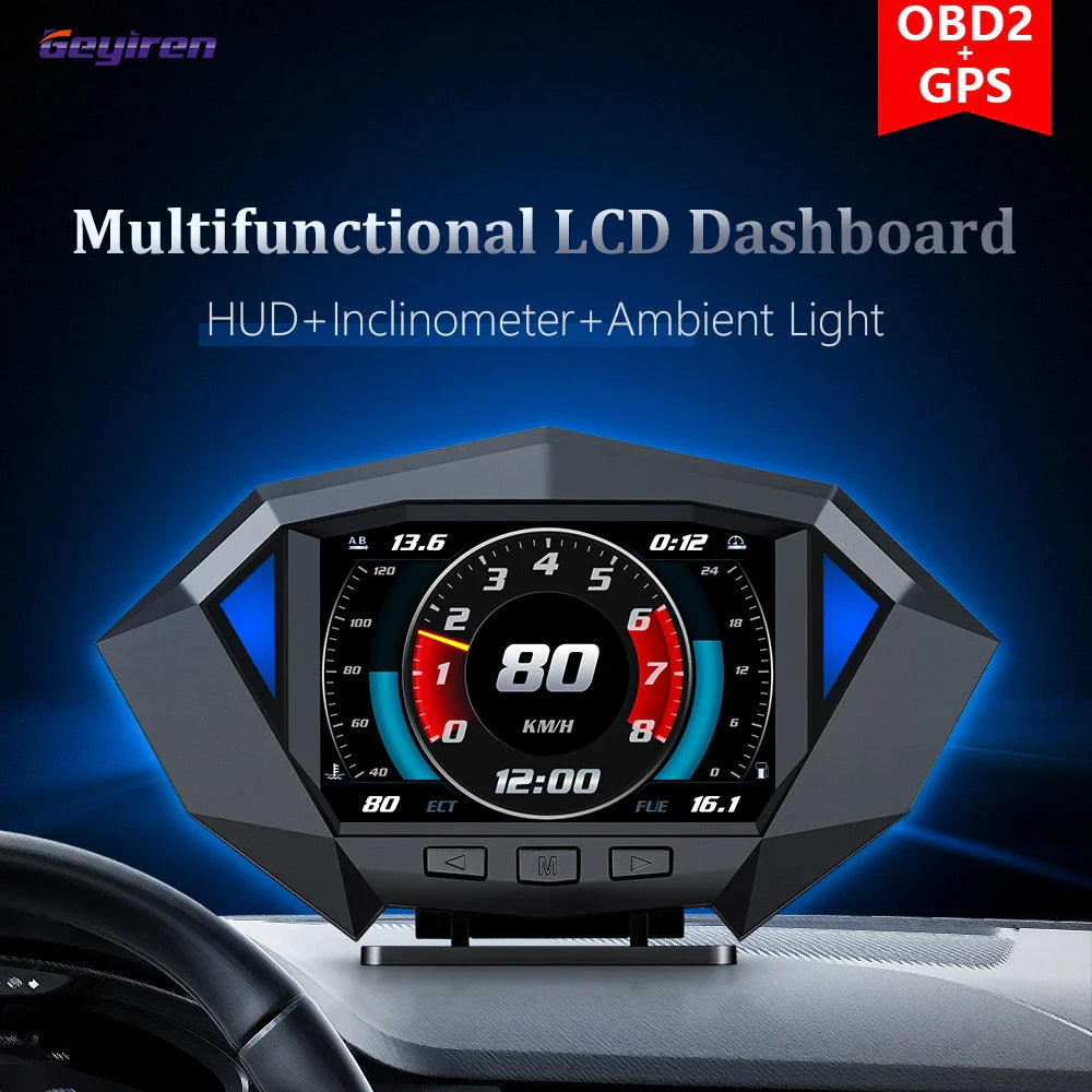 Mrorea car HUD head up display digital speedometer product image 1