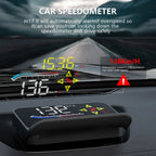 Geyiren M17 HUD - OBD2 GPS Car Head Up Display Windshield Speed Projector KMH MPH RPM Digital Speedometer Water Temp Alarm