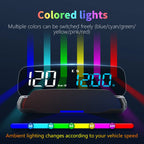 Geyiren C7 HUD - Digital Speedometer Time Odometer KMH MPH Speed Alarm GPS Head Up Display Fit All Cars