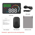 Geyiren Q5 HUD - Digital GPS Speedometer Clock Odometer Universal Windshield Projector Car Head Up Display