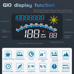 Geyiren G10 HUD - Digital Speedometer MPH KM/H Speed Gauge GPS Head Up Display for All Cars Trucks Motorcycle