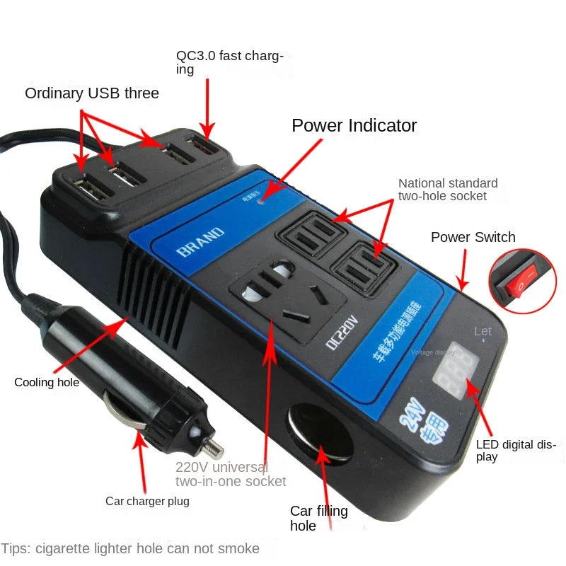 Mrorea car power inverter DC to AC converter product image 3