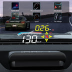 Geyiren M17 HUD - OBD2 GPS Car Head Up Display Windshield Speed Projector KMH MPH RPM Digital Speedometer Water Temp Alarm