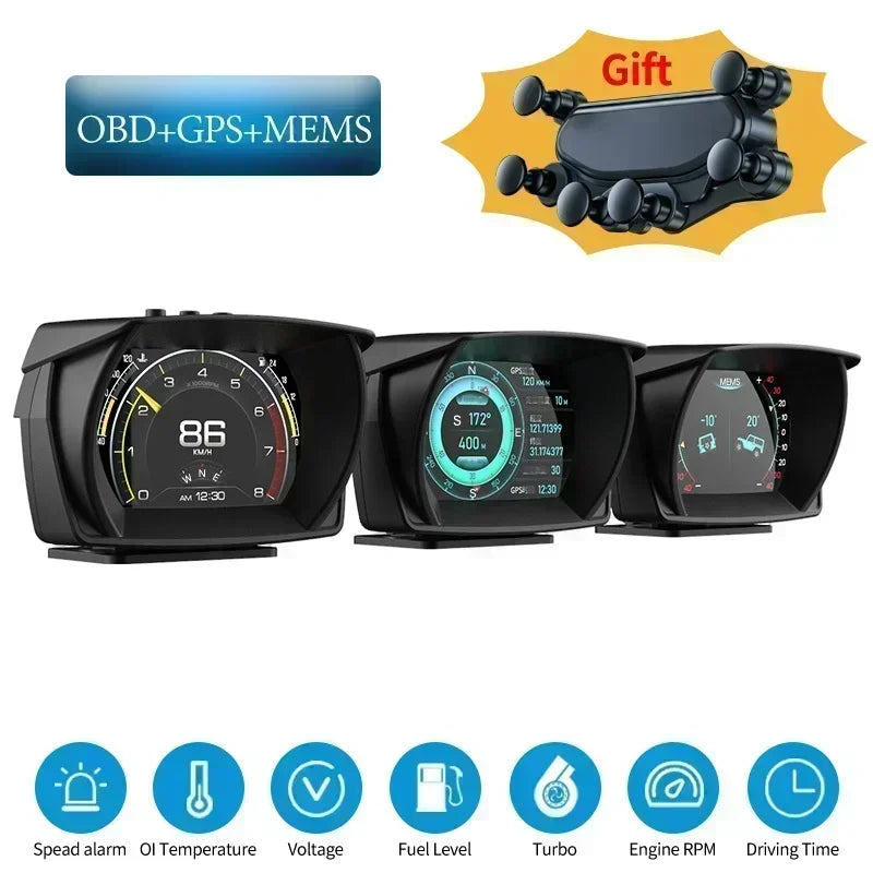 Mrorea car HUD head up display digital speedometer product image 8