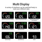 Geyiren Q5 HUD - Digital GPS Speedometer Clock Odometer Universal Windshield Projector Car Head Up Display