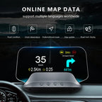 GEYIREN C3 HUD - Speedometer Obd2 EOBD GPS Navigation Glass Projector Head Up Display For All Car