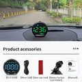 Geyiren G13 HUD - GPS Digital Speedometer Head Up Display Car Projector Over Security Speed Alarm km/h Clock Odometer Universal Auto Gauge