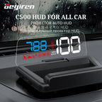GEYIREN C500 HUD - Auto OBD2 GPS Head-Up Display EOBD Windshield Car Speedometer Projector Digital Accessories For All Car