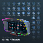 Geyiren P4 HUD - OBD2 Display Smart Digital Speedometer inclinometro 4x4 GPS Water Temp On-board computer Car Head Up Display